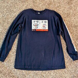 Vintage Levi's L2 Logic Long Sleeve Navy T shirt Size XL